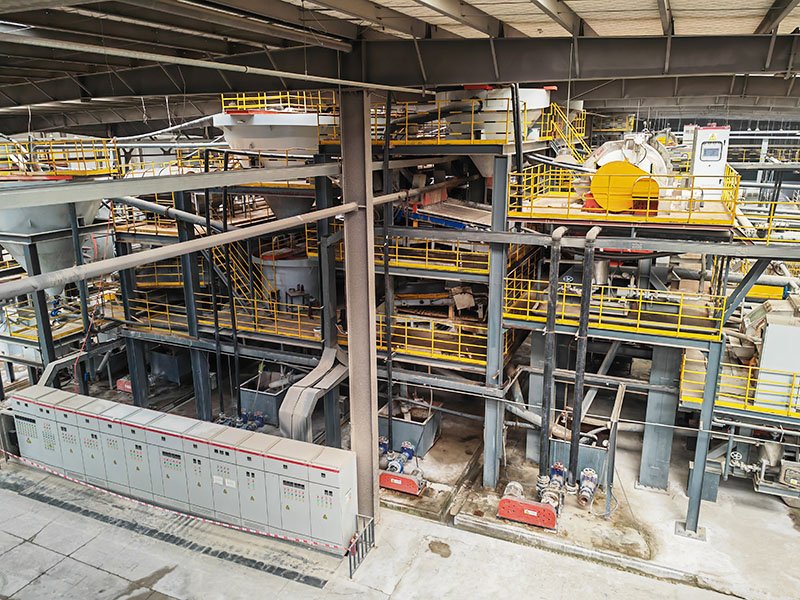1 Shandong 3000TPD Quartz PV Glass Sand Processing Plant