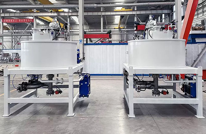 Electromagnetic separator for slurry