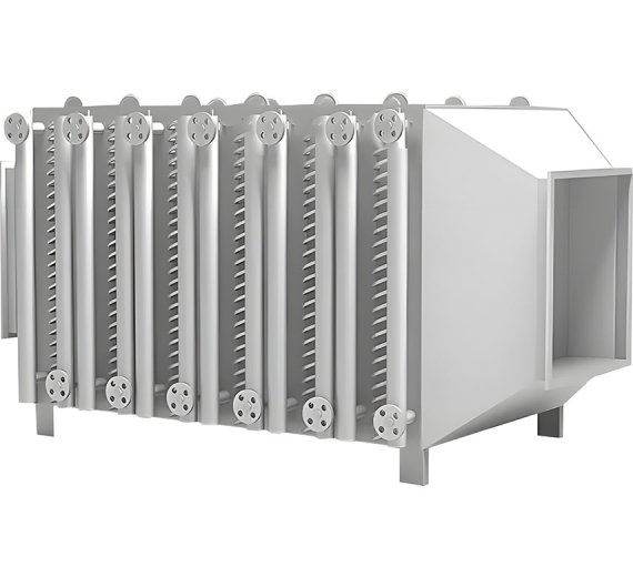 Finned heating exchanger