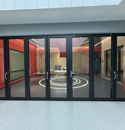 Anti pinch folding door design