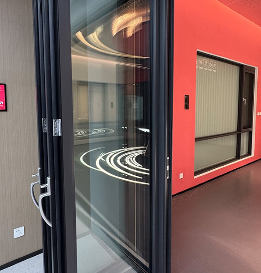 Modern terrace folding door