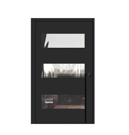 Long lasting modern entrance door