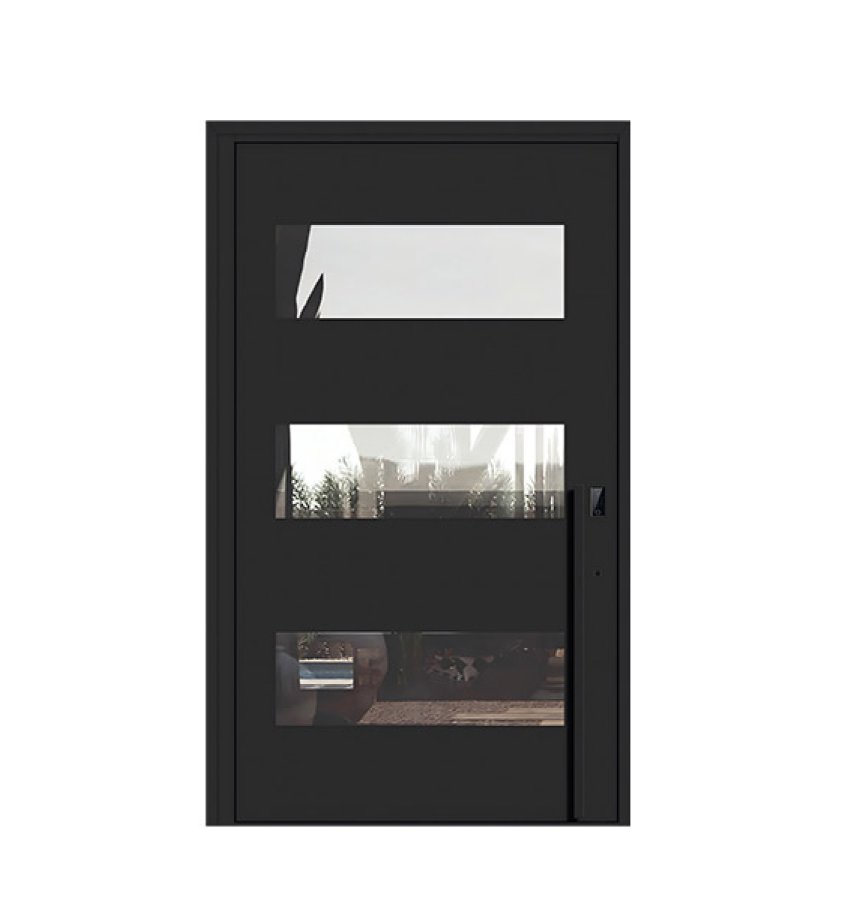 Long lasting modern entrance door