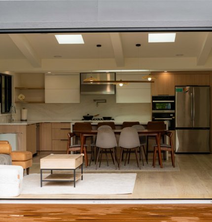 Classy folding door architectural solution