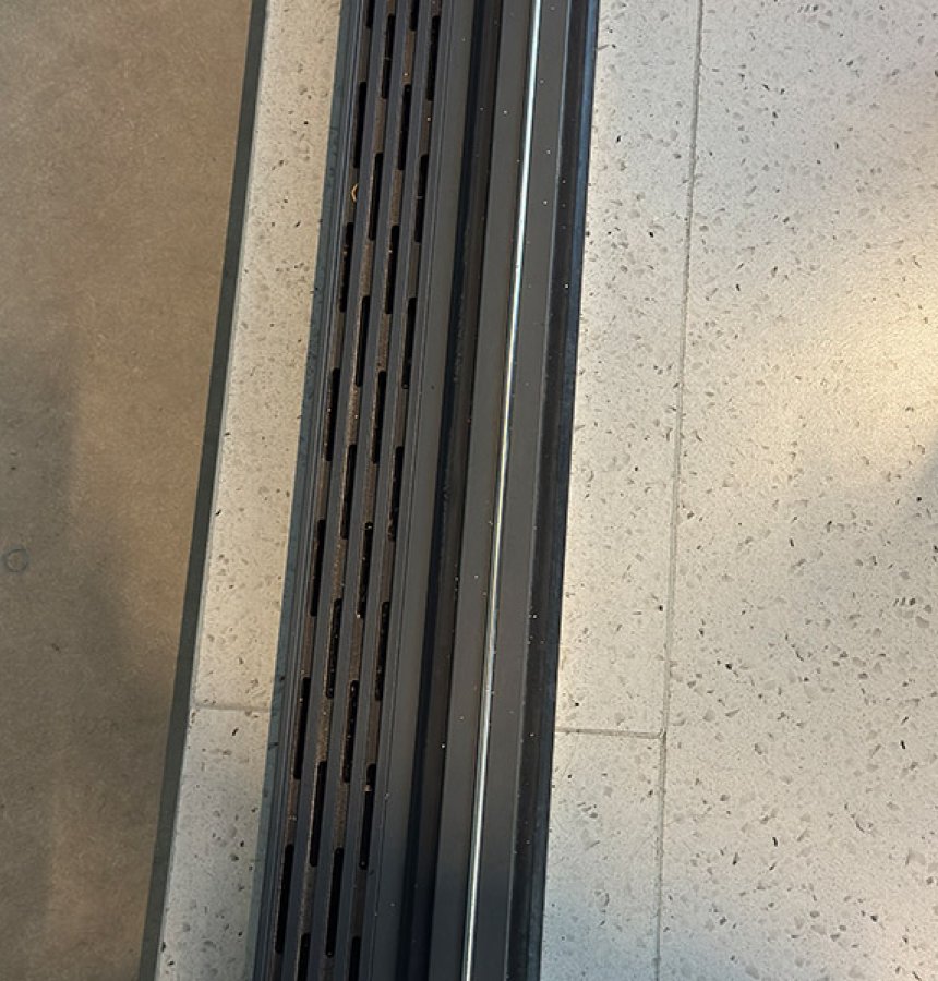 Large glass sliding door system
