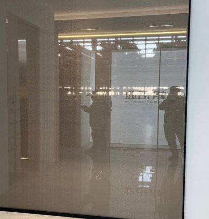 Customized interior glass door