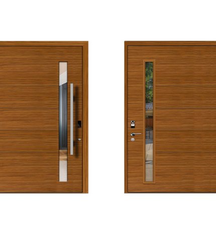 Off-axis door for industrial projects