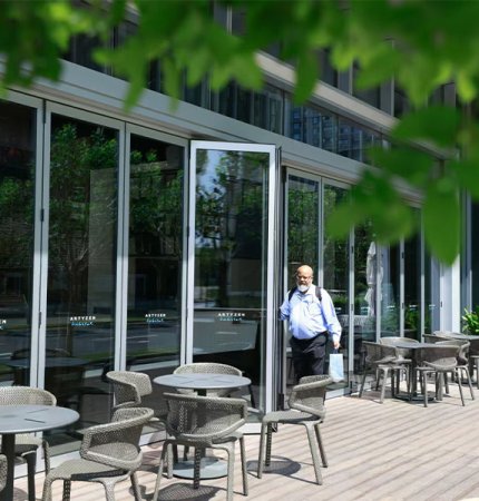 High grade folding door for residential projects