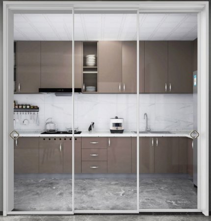 Modern aluminum interior door design
