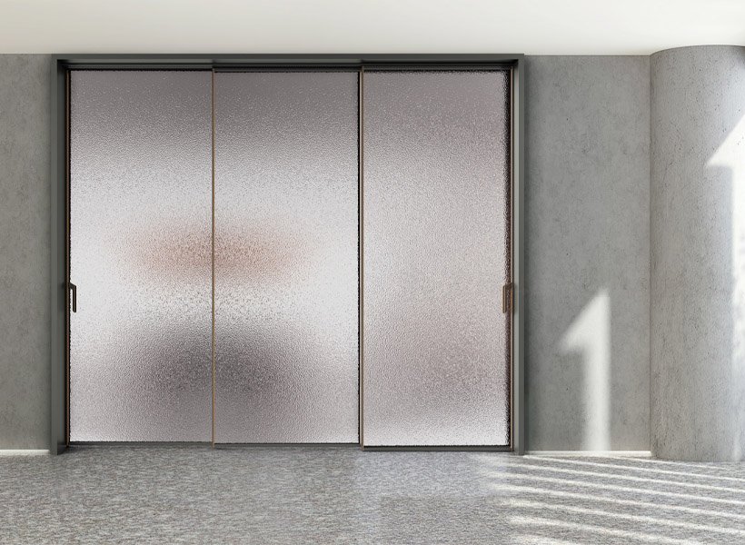 Aluminum interior doors