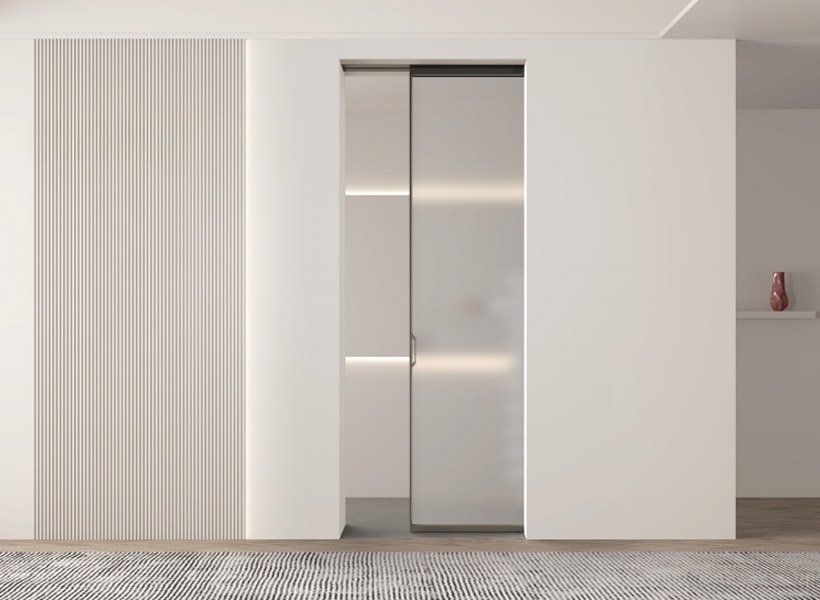 Aluminum interior doors