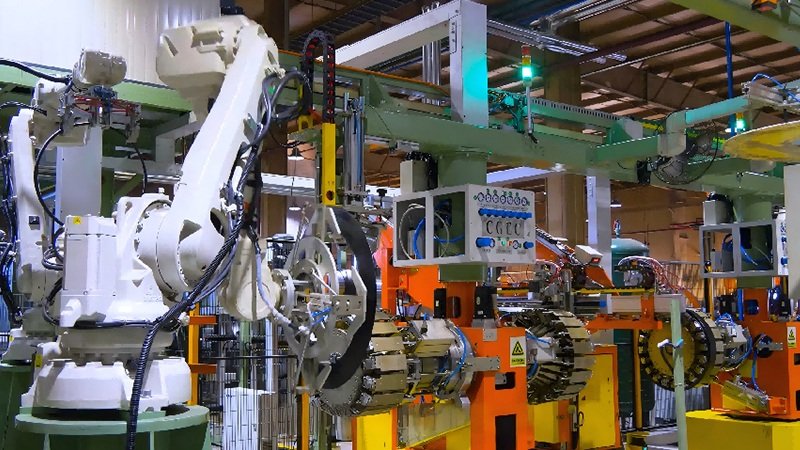 Automated tire bead process