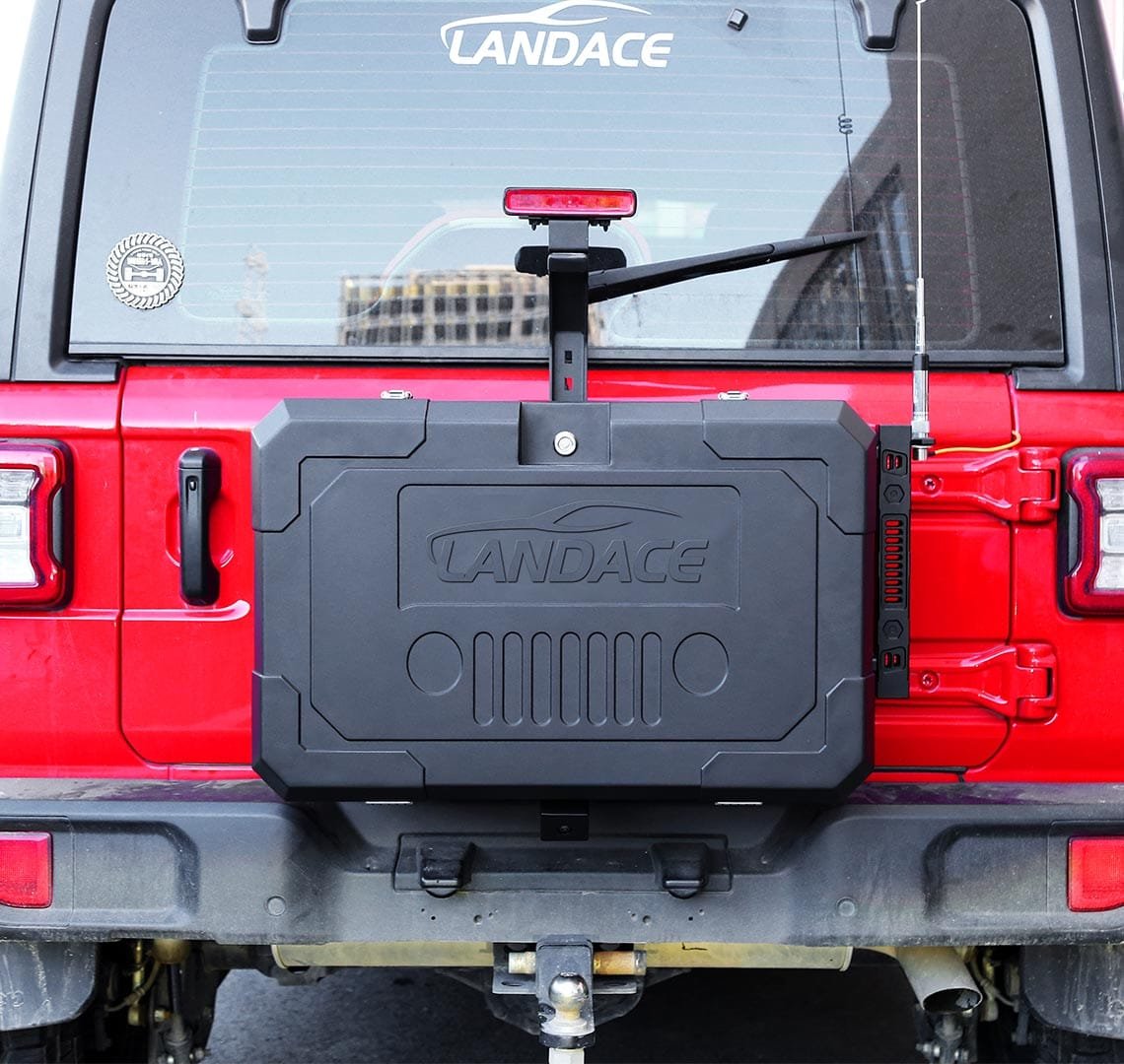 Jeep Wrangler Rubicon Tailgate Storage Box - Rugged & Organized Gear Carrier