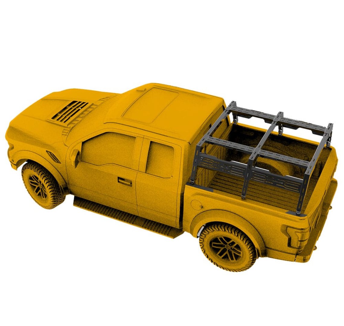  (11)Universal adjustable pickup bed rack