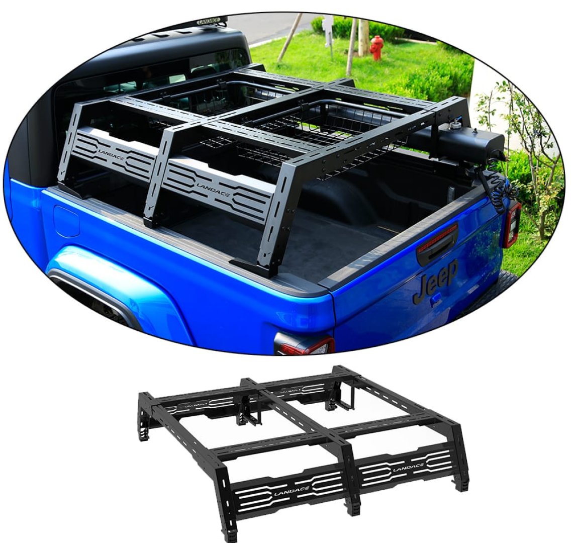  3Universal adjustable pickup bed rack