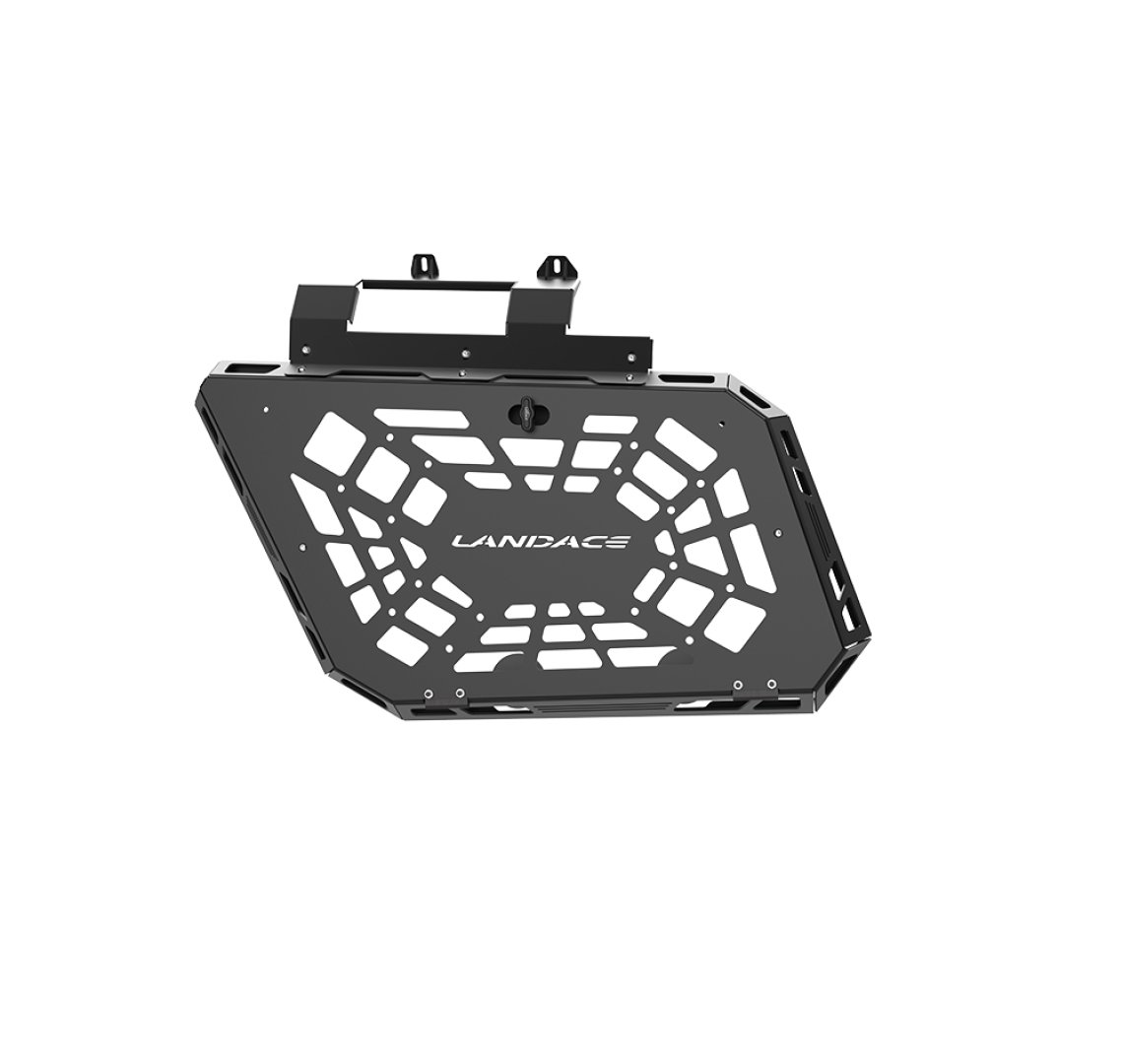 High-Quality Black Powder Coated Off-Road Rear Window Exterior MOLLE Panel