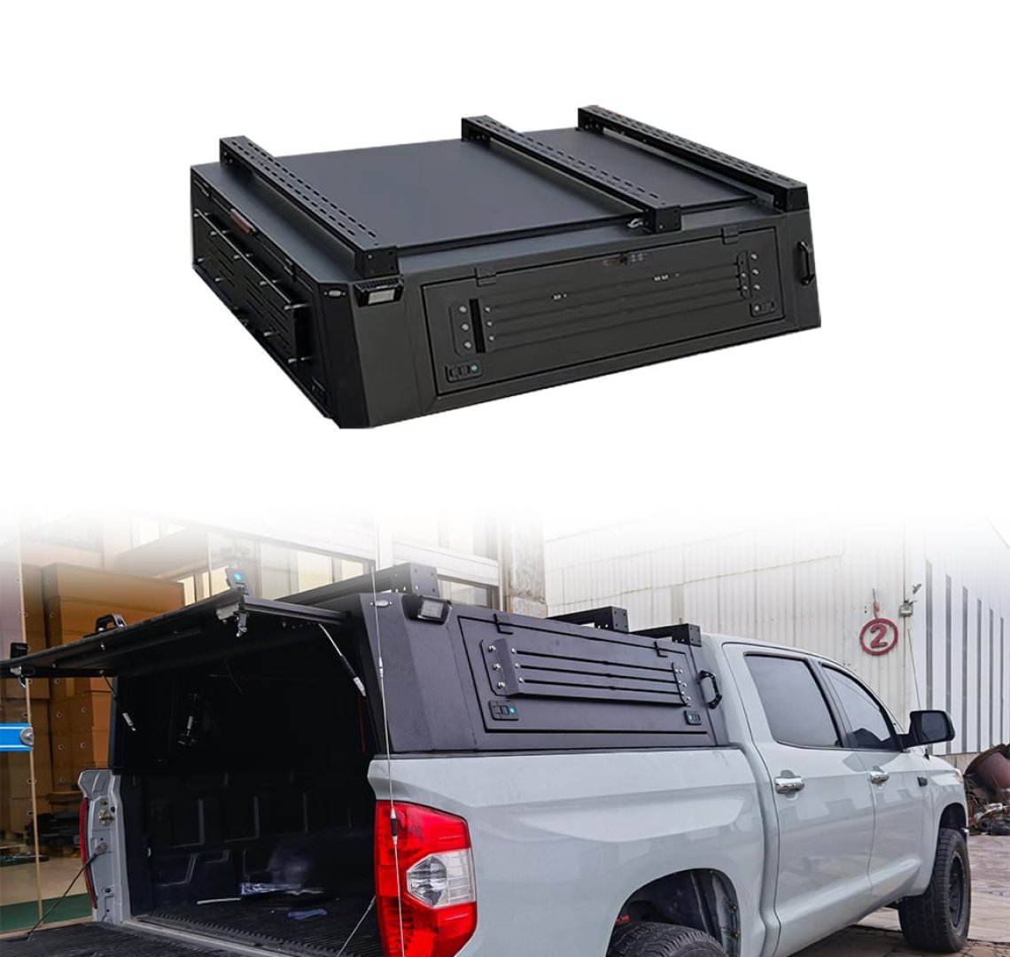 4X4 Auto Tundra Aluminum Alloy Bed Rack System | Hard Top Pickup Truck Canopy Upgrade