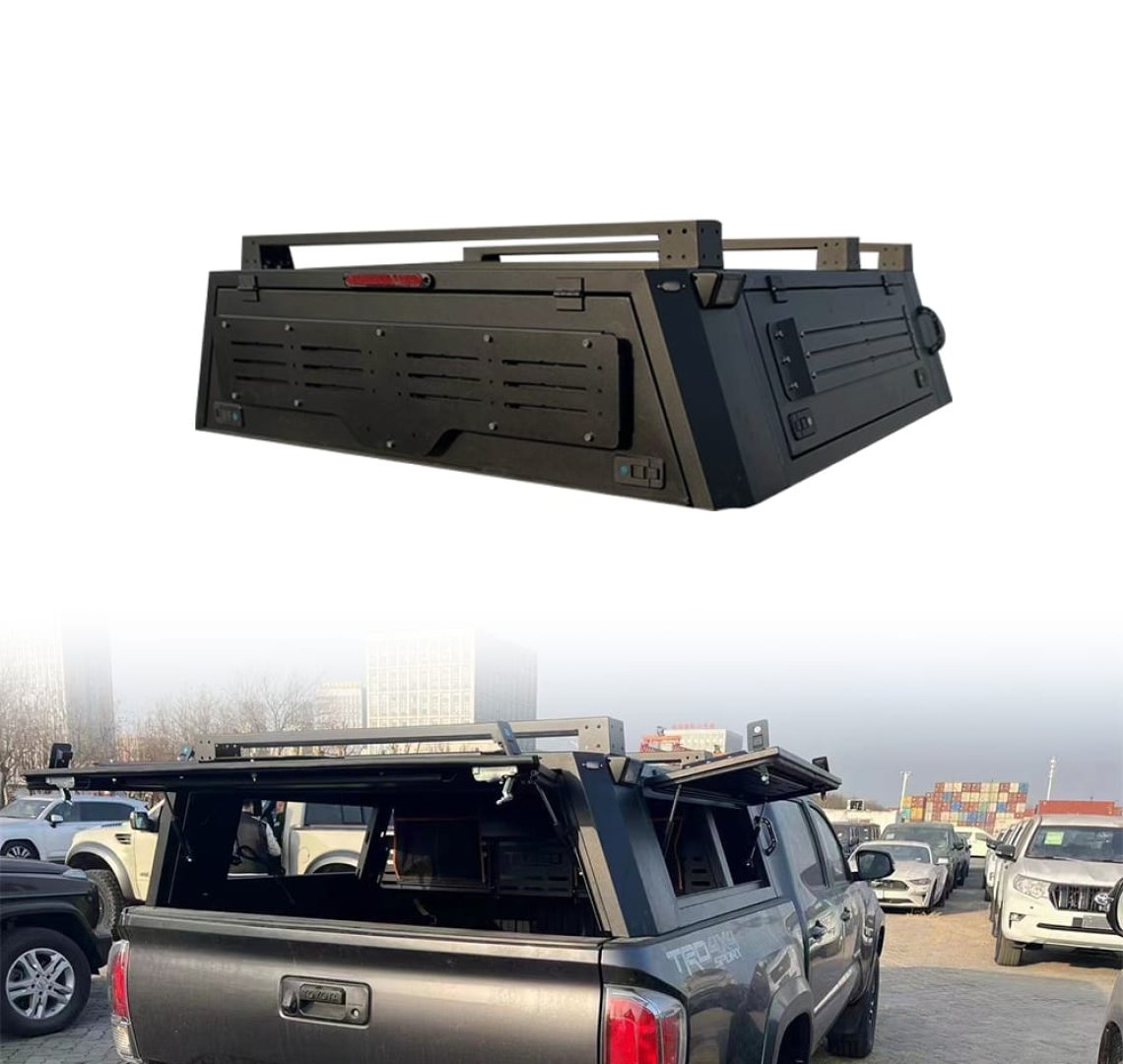 Tacoma Semi-High Bed Rack Cover - Premium Protection for Your Gear