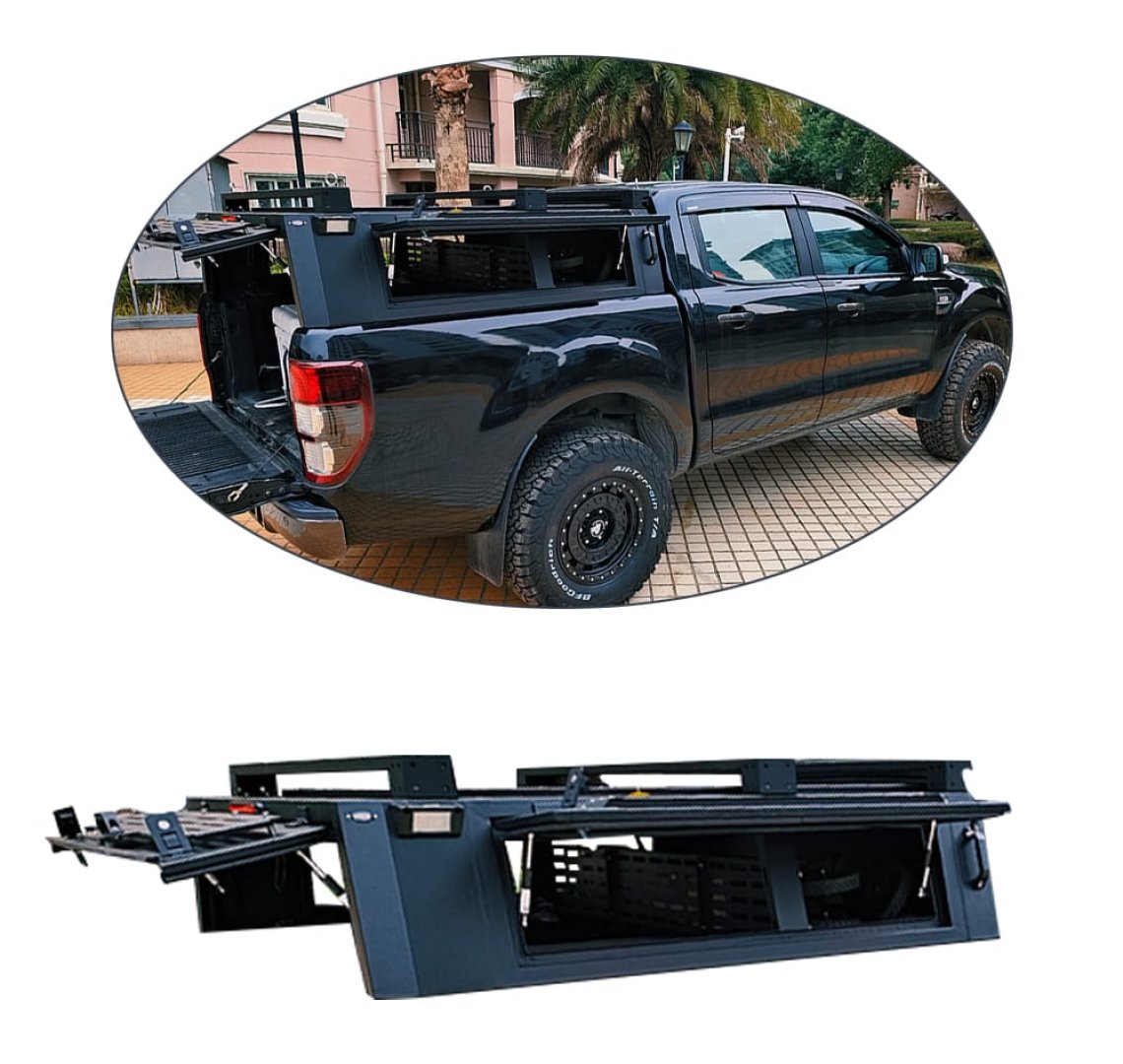 ranger half height pickup bed rack cover