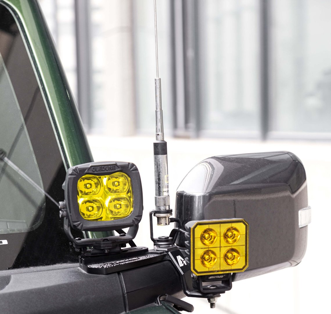 Ford Bronco A Column Spotlight Bracket