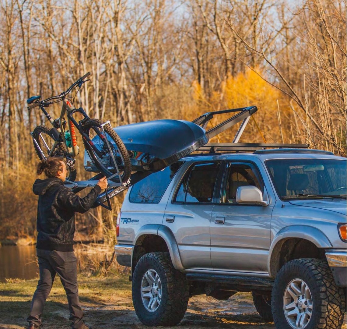 Universal Foldable Car Roof Rack | Heavy Duty Liftable Loading System