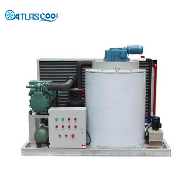 Flake ice machine manufacture 8 ton per day for fishery and supermarket