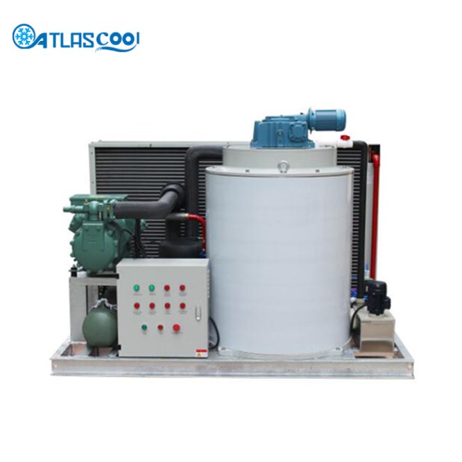 Flake ice machine manufacture 8 ton per day for fishery and supermarket