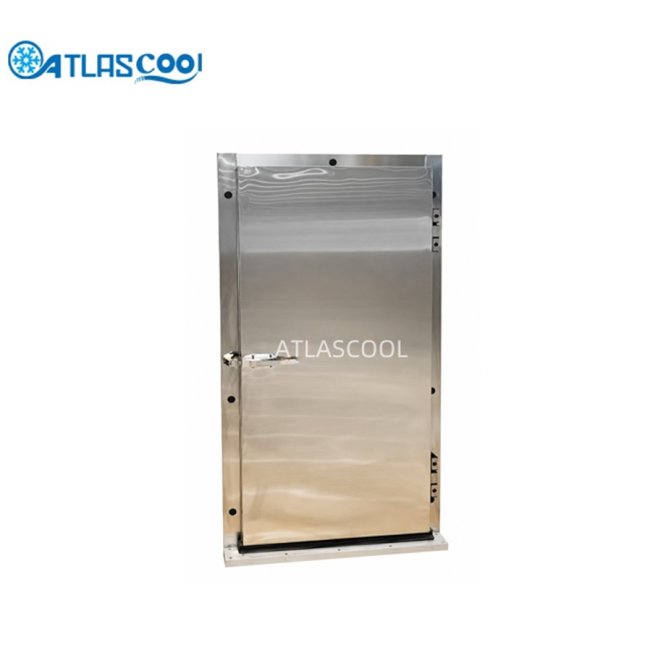 Stainless steel cold storage room hinged door