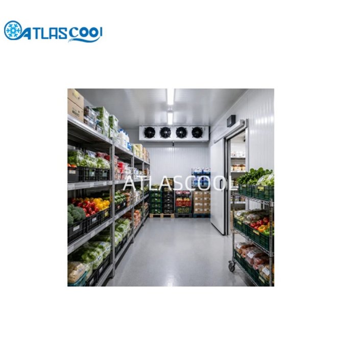 Supermarket food cold storage room