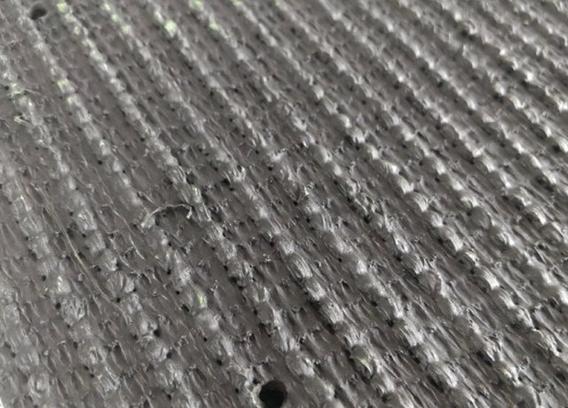 Hybrid fibers create durable artificial soccer grass