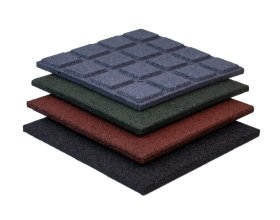 Outdoor rubber playground flooring with anti-slip surface