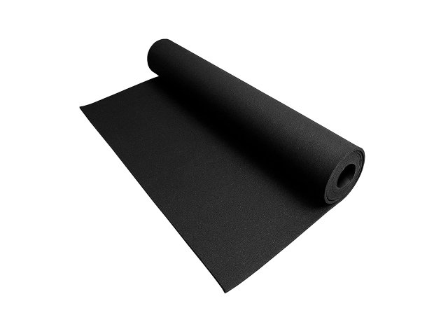 Rubber mat roll for durable commercial gym flooring