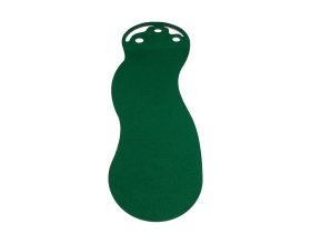 Realistic indoor putting green for golf training