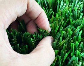 High-density rugby artificial turf fibers with strong resilience