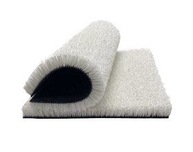 White turf surface for ski training and practice areas