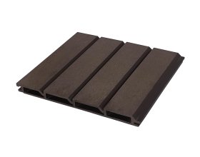 WPC fluted panel creating depth on feature walls