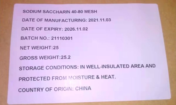 Saccharin sodium