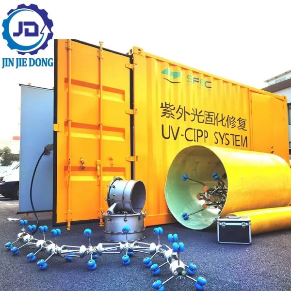 UV-Cured In-Place Pipe Repair with Motor | Trenchless Rehabilitation up to 50 Years Reusable & Long-lasting Results
