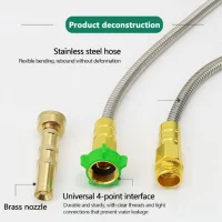 Durable metal water hose