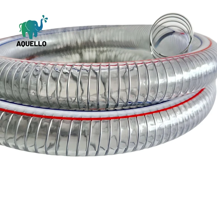 PVC hose with steel spiral