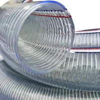 Steel reinforced PVC hose