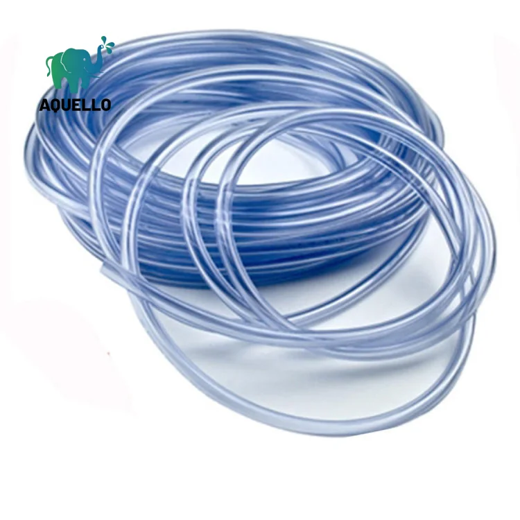 Clear PVC hose flow