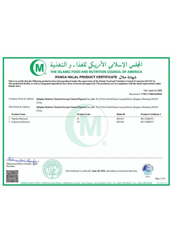 Halal Certificate