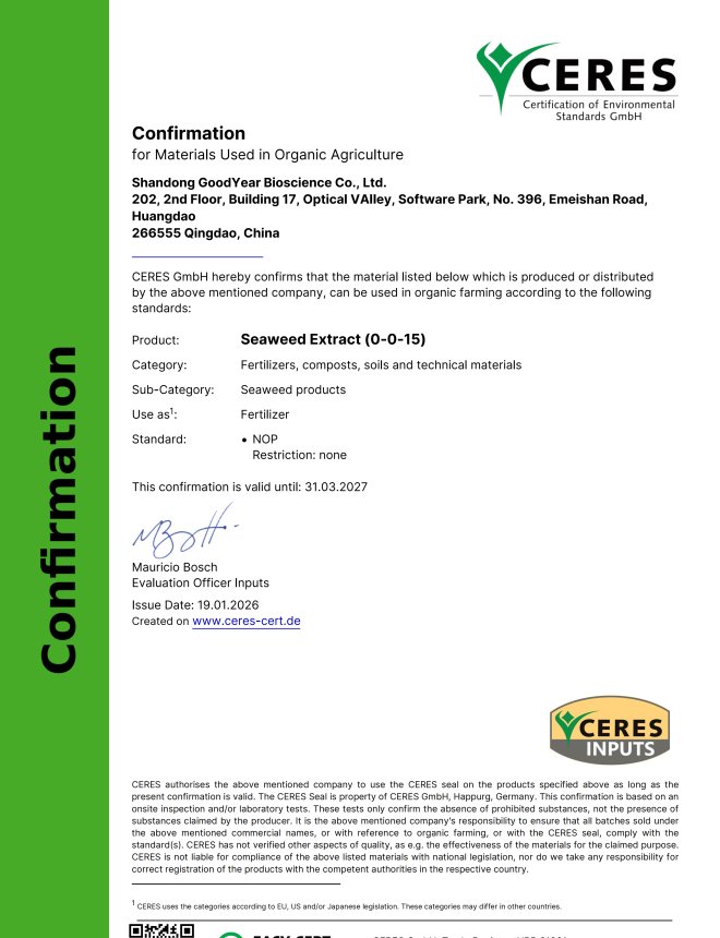 CERES SEAWEED EXTRACT