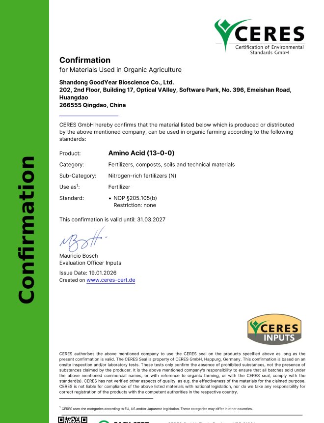 CERES AMINO ACID