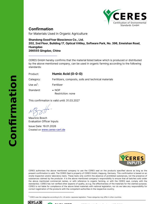 CERES HUMIC ACID