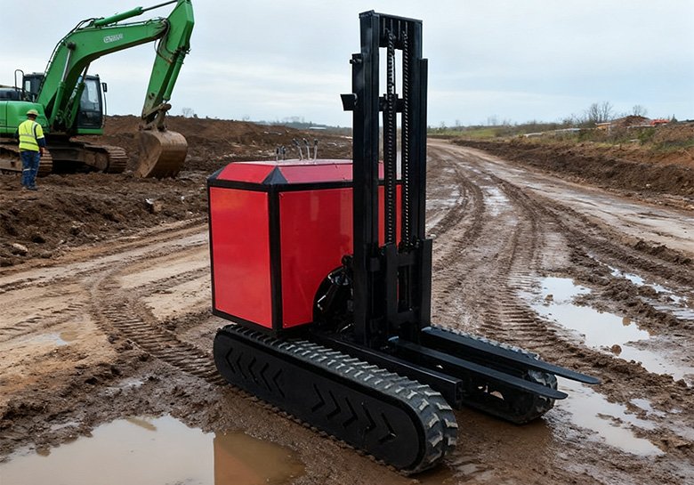 1T Electric Hydraulic Tracked Transporter