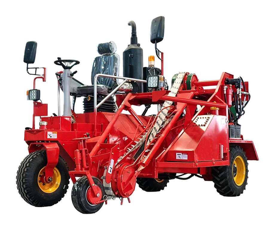 Self-Propelled Flax Flipping Machine