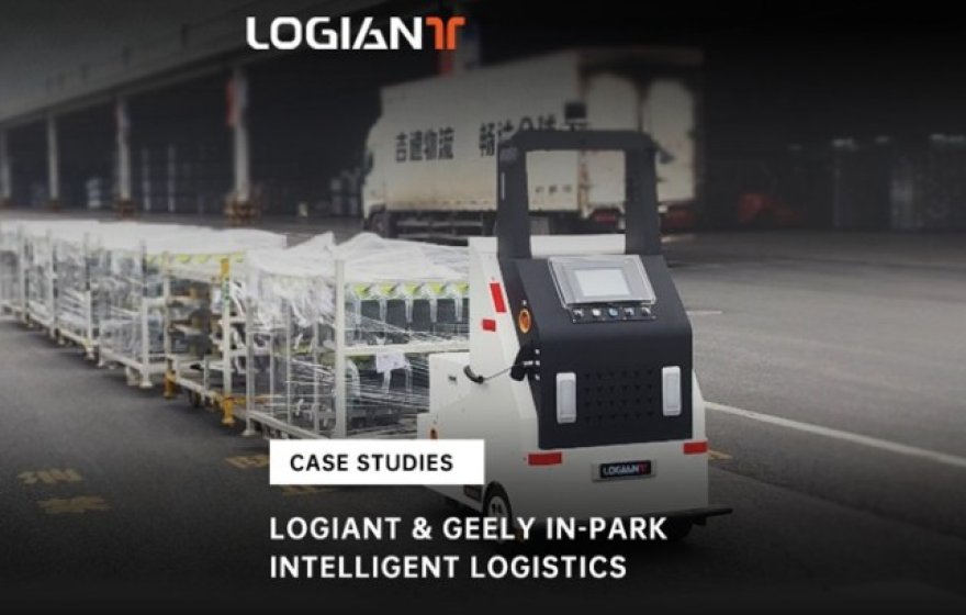 Driverless Towing Robot in Automotive | AGV Cross-Workshop Transport at Geely Factory