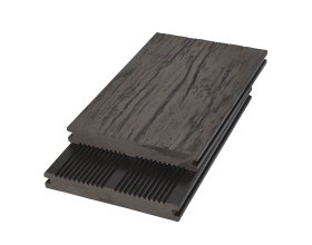 Weather-resistant 3D embossed decking for garden patios